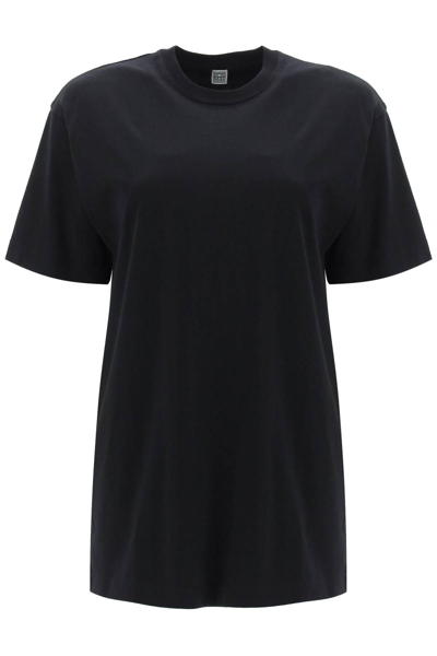 Shop Totême Relaxed Fit Straight T-shirt In Black