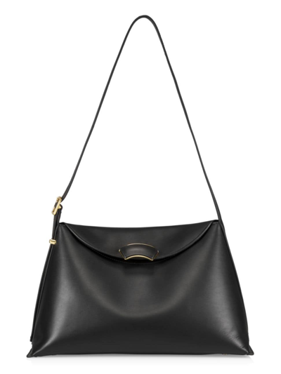Shop 3.1 Phillip Lim / フィリップ リム Women's Id Leather Shoulder Bag In Black