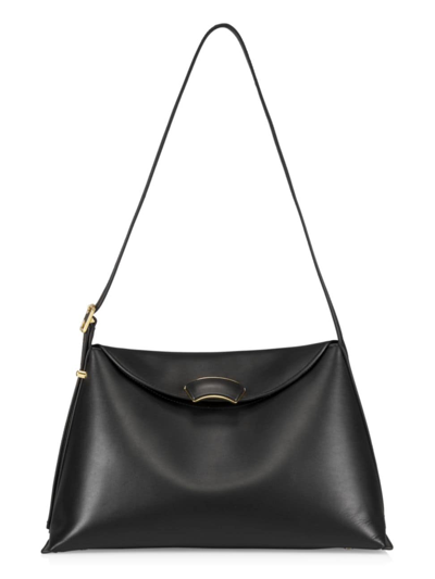 3.1 Phillip Lim Id Flap Leather Shoulder Bag In Black