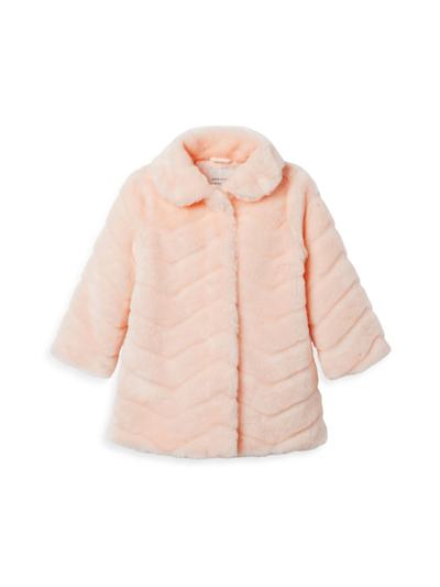 Shop Janie And Jack Little Girl's & Girl's The Luxe Faux Fur Coat In Pink