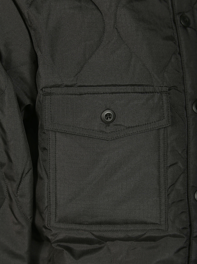 Shop Taion Military Overshirt In Black