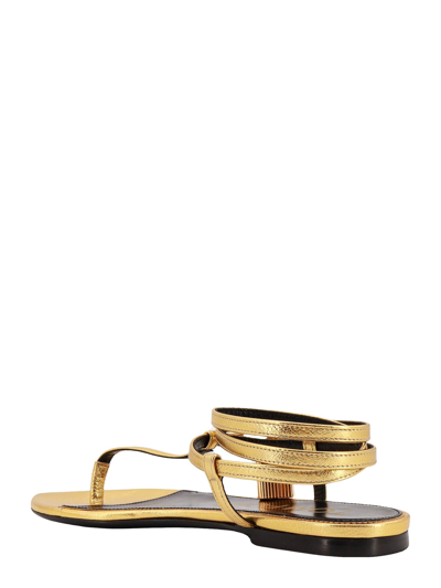 Shop Tom Ford Sandals In Gold