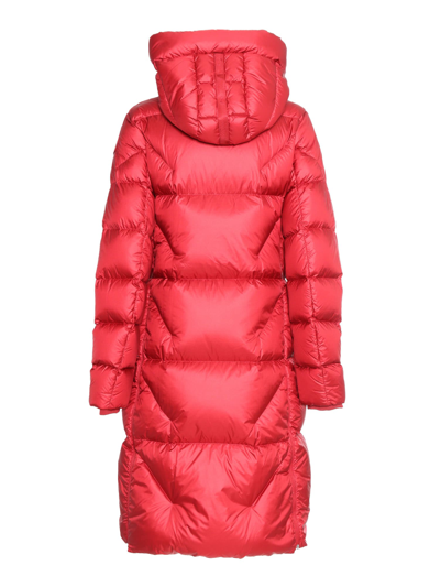 Parajumpers Long-sleeved Quilted Down Jacket In Red