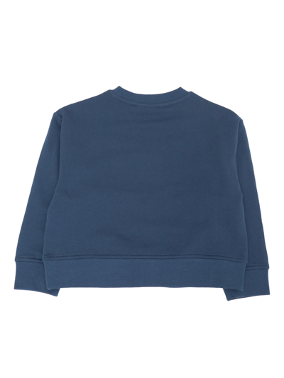 Shop Stella Mccartney Flower Sweatshirt In Blue