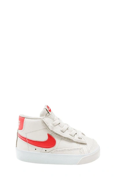 Shop Nike Kids' Blazer Mid '77 Sneaker In Phantom/ Bright Crimson/ White