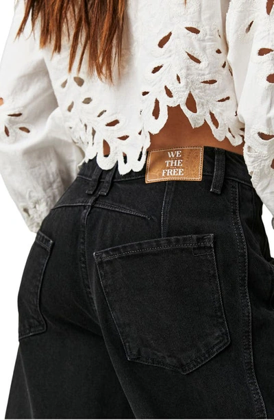 Free People Lucky You Barrel Leg Jeans In Soundwave