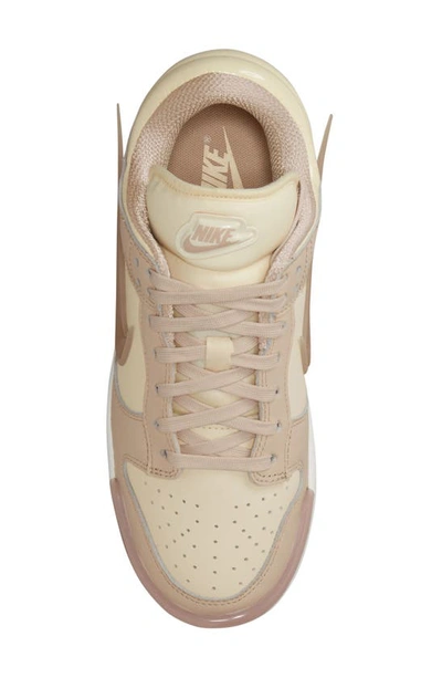 Shop Nike Dunk Low Twist Sneaker In Coconut Milk/ Sand Drift/ Pink