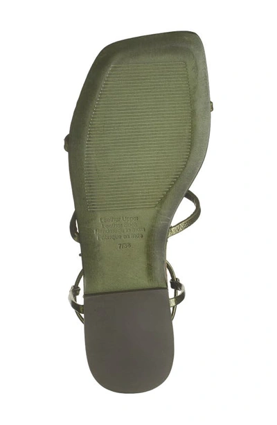 Shop Jeffrey Campbell Corinth Gladiator Sandal In Olive Metallic