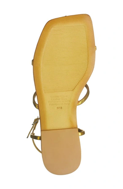 Shop Jeffrey Campbell Corinth Gladiator Sandal In Yellow Gold