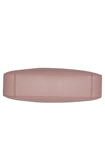 Shop Stella Mccartney Small Logo Leather Shoulder Bag In Shell