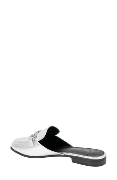 Bcbgeneration Zorie Bit Mule In Dark Silver