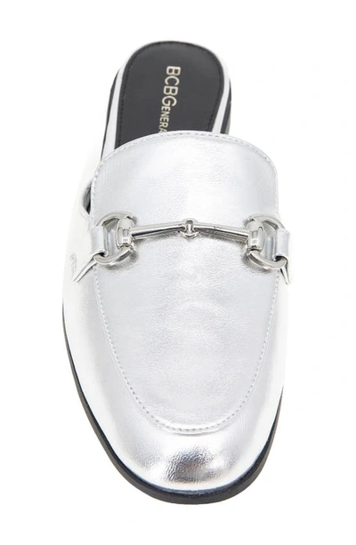 Bcbgeneration Zorie Bit Mule In Dark Silver