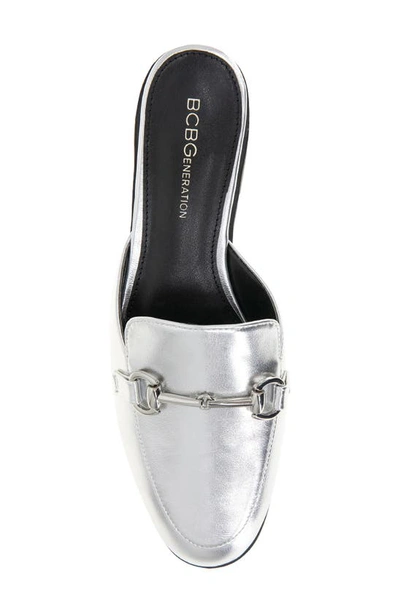 Bcbgeneration Zorie Bit Mule In Dark Silver