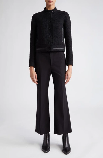 Shop Proenza Schouler Tweed Crop Jacket In Black