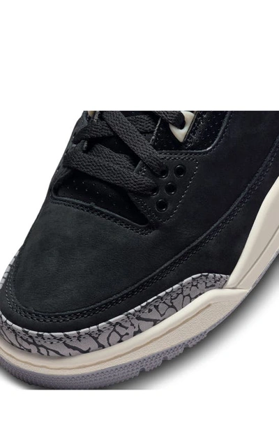 Shop Jordan Air  3 Retro Basketball Sneaker In Off Noir/ Black/ Sail/ Cement