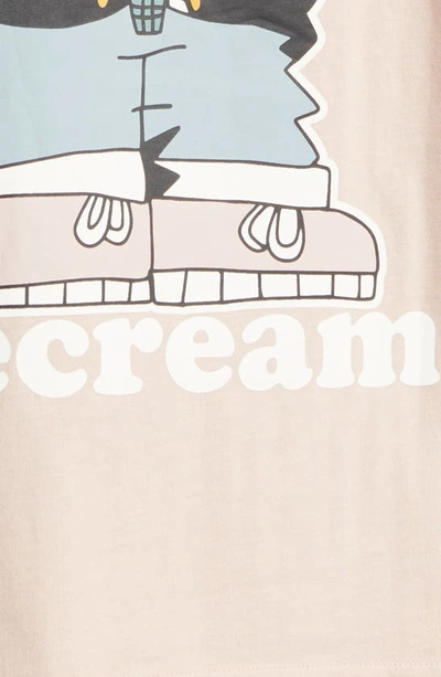 Shop Icecream No Flakes Long Sleeve Graphic T-shirt In Rose Smoke