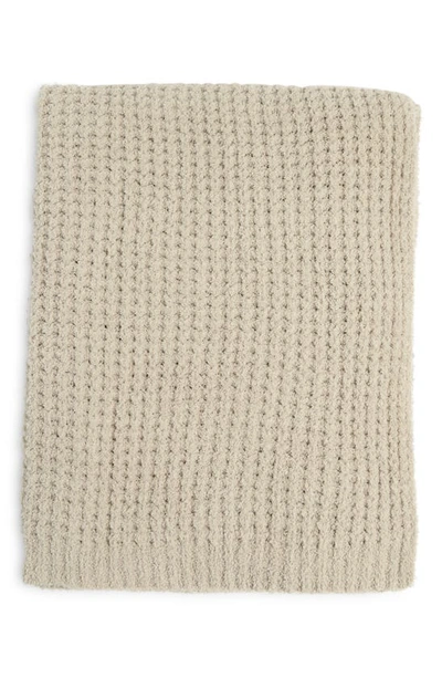 Shop Northpoint Waffle Knit Throw Blanket In Linen