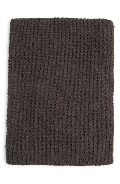 Shop Northpoint Waffle Knit Throw Blanket In Mocha