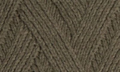 Shop Northpoint Herringbone Knit Throw In Olive