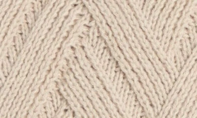 Shop Northpoint Herringbone Knit Throw In Oatmeal