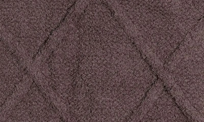 Shop Northpoint Diamond Cozy Knit Throw In Aubergine