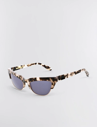 Shop Bcbgmaxazria Retro Kitten Sunglasses In Blush Demi + Shiny Rose Gold