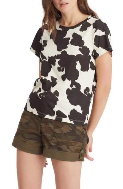 Sanctuary The Perfect Animal Print Cotton & Modal Top In Pony Print