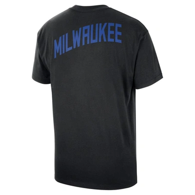 Shop Nike Black Milwaukee Bucks 2023/24 City Edition Courtside Max90 T-shirt