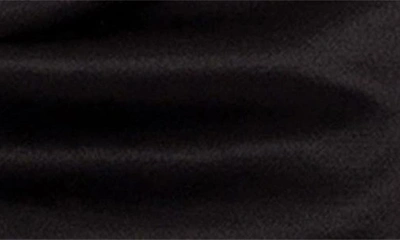 Shop Edikted Solstice Drawstring Ruched Satin Miniskirt In Black