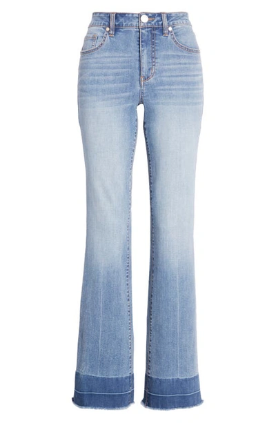 Shop 1822 Denim Release Hem Mid Rise Slim Bootcut Jeans In Ivie