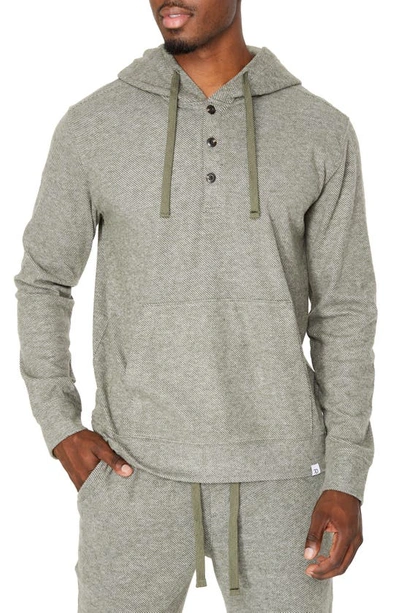 Shop 7 Diamonds Generation Twill Knit Hoodie In Olive