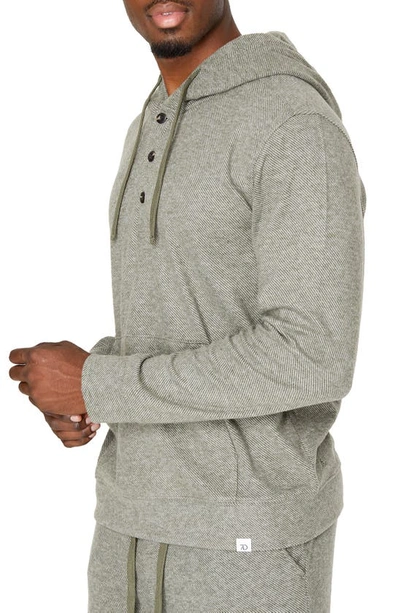 Shop 7 Diamonds Generation Twill Knit Hoodie In Olive