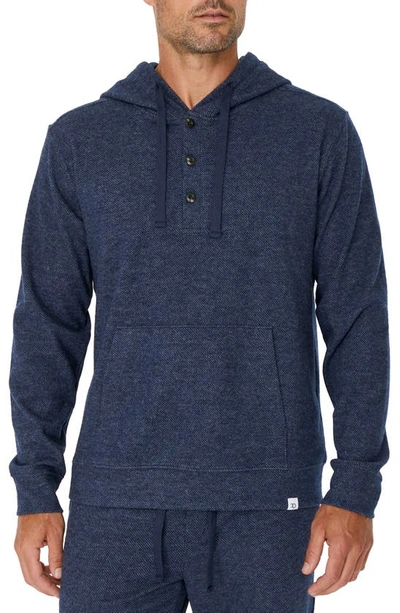 Shop 7 Diamonds Generation Twill Knit Hoodie In Navy