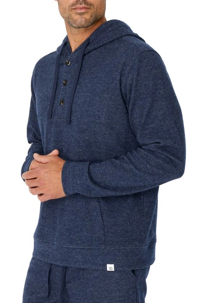 7 Diamonds Generation Twill Hoodie In Navy