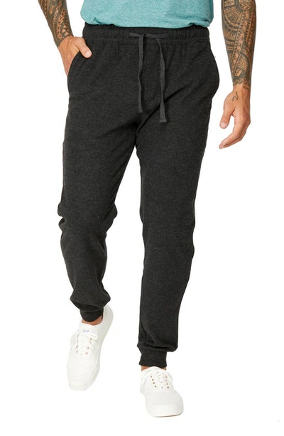 Shop 7 Diamonds Generation Twill Knit Joggers In Charcoal