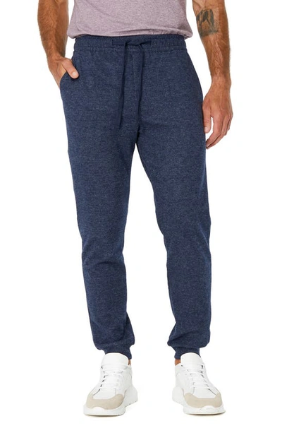 Shop 7 Diamonds Generation Twill Knit Joggers In Navy