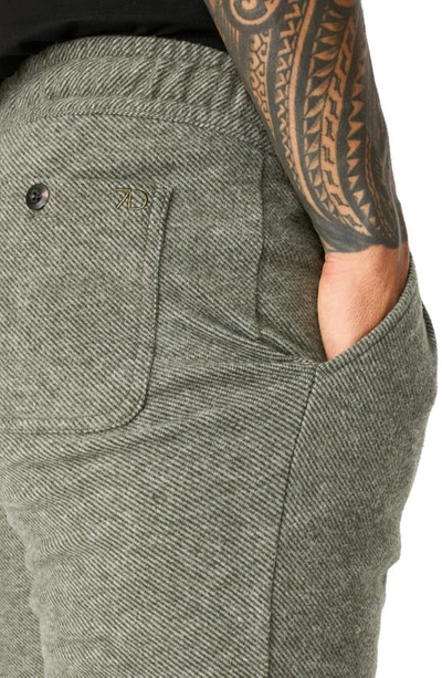 Shop 7 Diamonds Generation Twill Knit Joggers In Olive