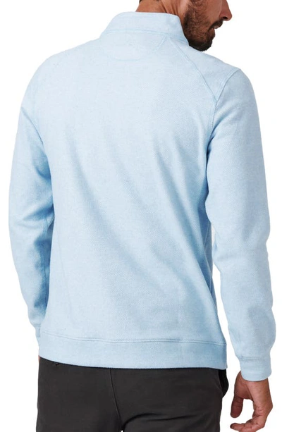 7 Diamonds Generation Quarter Zip Top In Light Blue