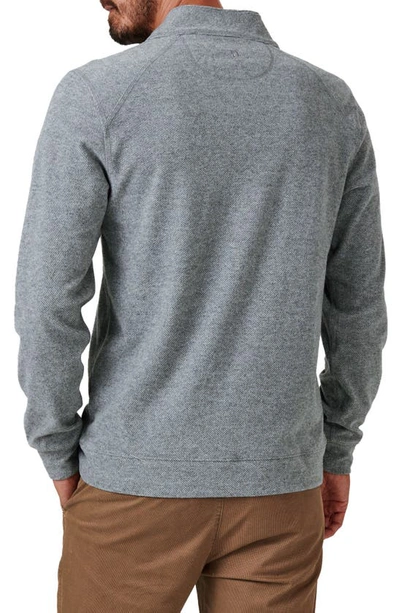 7 Diamonds Generation Quarter Zip Top In Grey