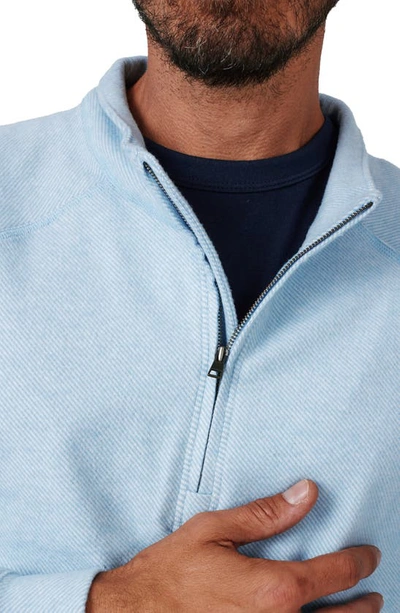 7 Diamonds Generation Quarter Zip Top In Light Blue