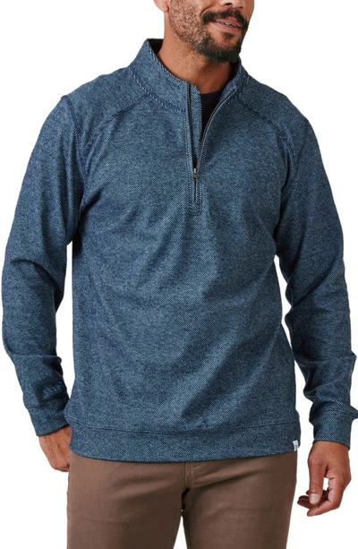 Shop 7 Diamonds Generation Quarter Zip Top In Navy