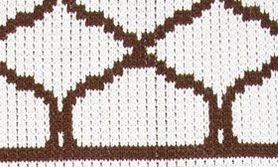 Shop Butterscotch Blankees Lattice Personalized Blanket In White/ Brown