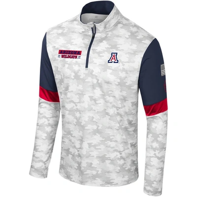 Shop Colosseum Camo Arizona Wildcats Oht Military Appreciation Tomahawk Quarter-zip Windshirt