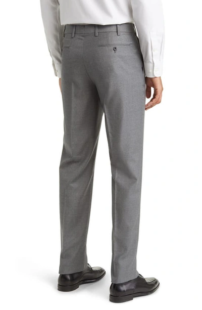 Zanella Devon Wool Straight Leg Pants In Lt Grey