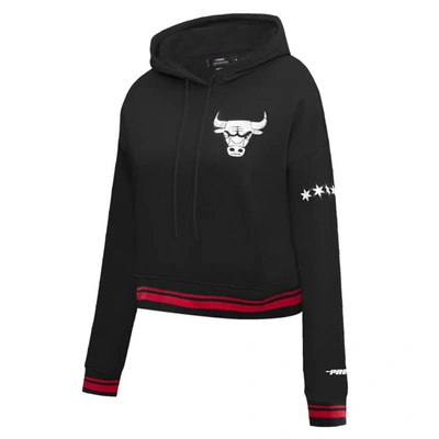 Shop Pro Standard Black Chicago Bulls 2023/24 City Edition Cropped Pullover Hoodie