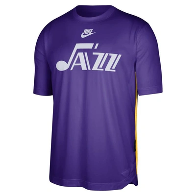 Shop Nike Purple Utah Jazz Hardwood Classics 2023/24 Classic Edition Performance Pregame Shooting T-shirt