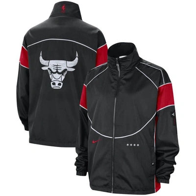 Shop Nike Black Chicago Bulls 2023/24 City Edition Courtside Swoosh Fly Full-zip Jacket