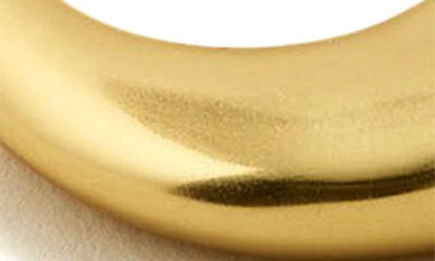 Shop Madewell Large Droplet Hoop Earrings In Vintage Gold