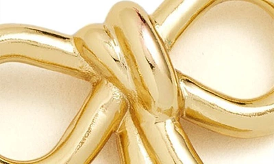 Madewell Large Bow Stud Earrings In Vintage Gold