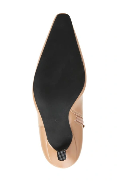 Jeffrey Campbell Darlings Pointed Toe Knee High Boot In Dark Beige